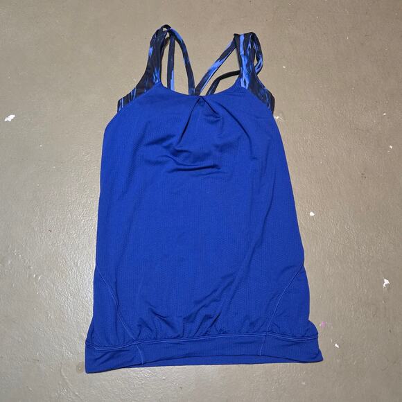 Lululemon Nouveau Limits Tank Top in Sapphire Blue Women's Size 4 - Picture 4 of 7